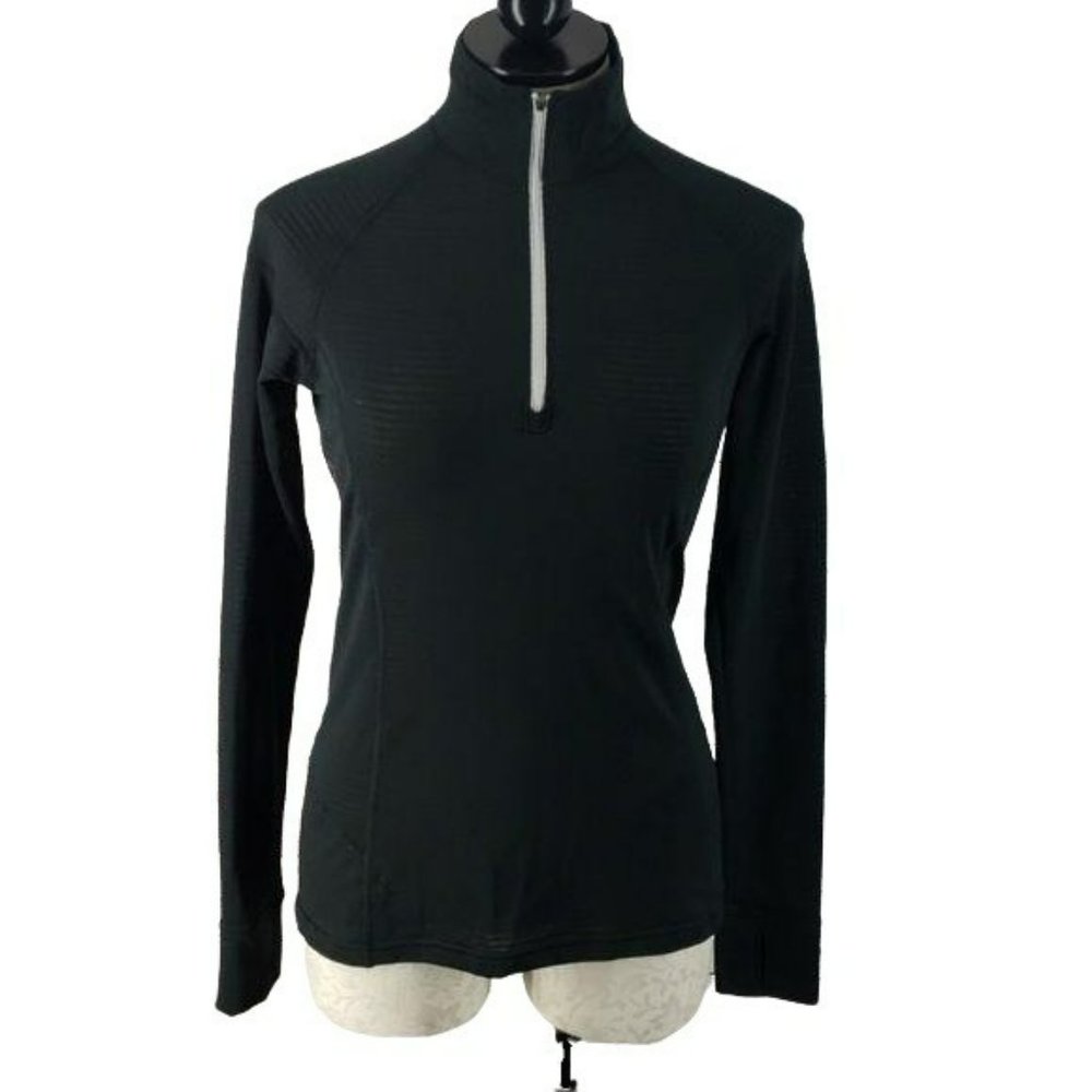 Narragansett Traders Women's Athletic Half Zip Black Fitted Pullover‎ Small